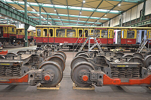 Bogie of a 481 series S-Bahn at the Schöneweide depot