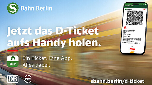 Sichern Sie sich jetzt das Deutschlandticket auf Ihrem Handy.