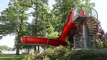 Station 2: Strandbad Neue Mühle Station 2: Strandbad Neue Mühle