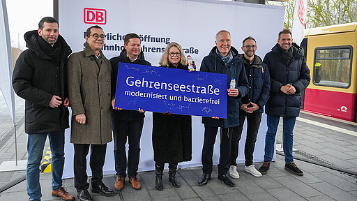 DB eröffnet S-Bahnhof Gehrenseestraße DB eröffnet S-Bahnhof Gehrenseestraße