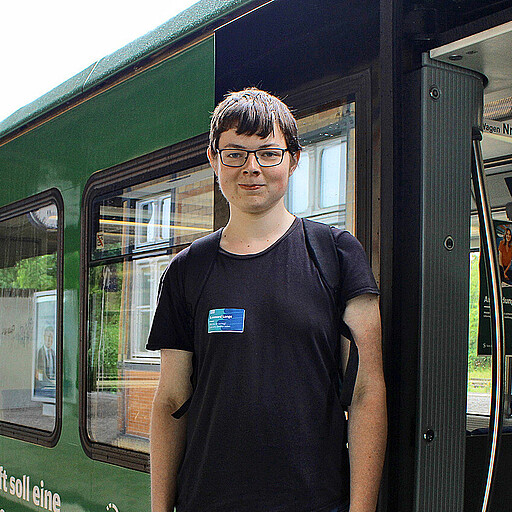 Interessiert sich seit der Kindheit für den Beruf des Lokführers. Leonard L., Bewerber aus Brandenburg.