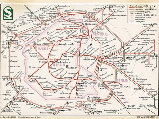 Originalfahrplan der Deutschen Reichsbahn (DDR) von 1962