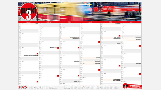 punkt 3 Kalender 2025