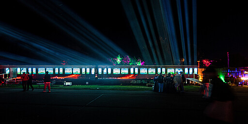 Techno-S-Bahn bei Nacht Techno-S-Bahn bei Nacht