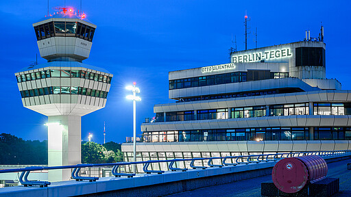 Flughafen Berlin-Tegel Nachtaufnahme