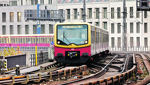 S-Bahn nach Potsdam Hauptbahnhof S-Bahnzug der Baureihe 481 unterwegs nach Potsdam Hauptbahnhof