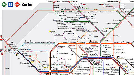 The S-Bahn Berlin is part of the Berlin-Brandenburg public transport system (VBB)