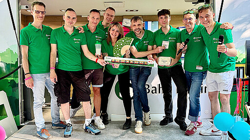 Unser S-Bahn-Team ist schon zum dritten Mal auf dem Stadtfest dabei.