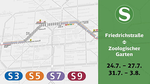 An zwei Wochenenden ist neben dem Regionalexpress auch die S-Bahn betroffen.