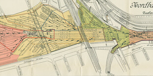 Gleisplan des Nordbahnhofs um 1929 Der Nordbahnhof liegt zwischen den Ringbahnhöfen Gesundbrunnen und Schönhauser Allee.