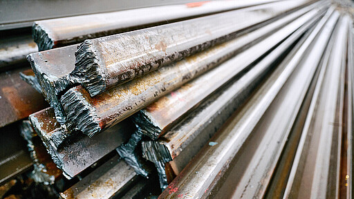 Hoher Verschleiß: die abgefahrenen Schienen müssen ausgewechselt werden.