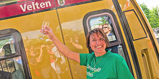 Zwei Städte – eine Leidenschaft für die S-Bahn: Züge heißen nun "Hennigsdorf" und "Velten"