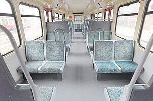 Fahrgastraum der Baureihe 485