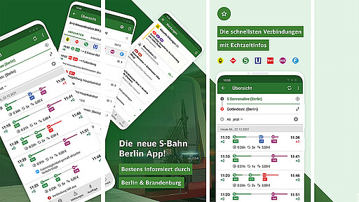 S-Bahn Berlin App Download the S-Bahn Berlin app for free - available in German only.