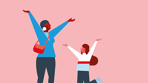 Jubelnde Frau mit Kind Grund zur Freude im VBB-Land: Die Preise bleiben 2022 stabil