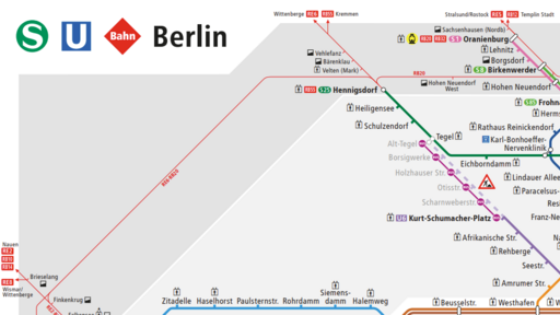 S- und U-Bahnnetz: Tarifbereich ABC, Herausgeber BVG/S-Bahn/VBB (Stand 15.12.2024)