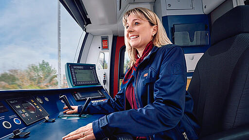 Triebfahrzeugführerin Ivonne Bechtluft
