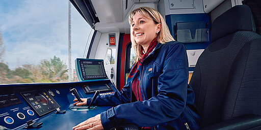 Triebfahrzeugführerin Ivonne Bechtluft