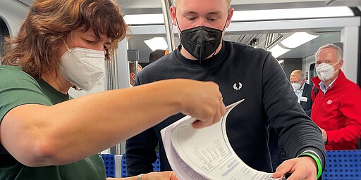 Vaccination documents Guidance was also given on how to fill in the information and medical history form.