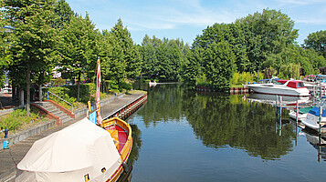 Havelkanal mit Booten