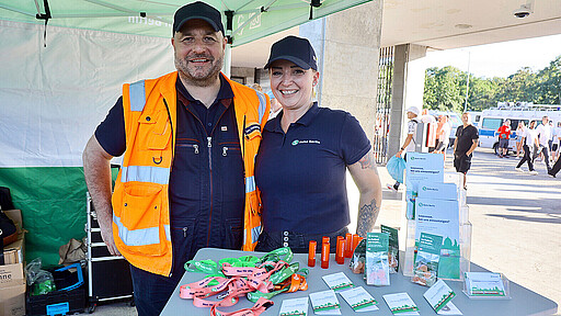 Lars Heidekrüger, Triebfahrzeugführer und Beatrice Heß, Triebfahrzeugführerin und Referentin Personalaufbau