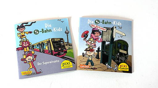 Die S-Bahn-Kids Die Ausgaben "Der Supereinsatz" und "Die Zeitreise" gibt es gratis in den S-Bahnkundenzentren.