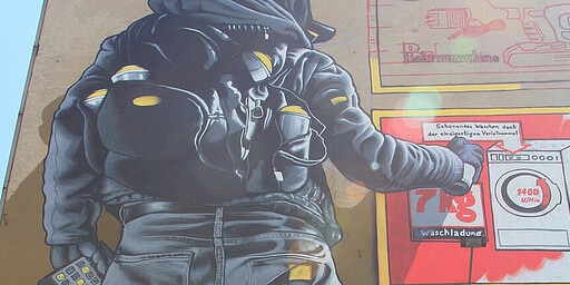 There´s No Such Thing As Bad Publicity  Ein Kunstwerk zum Thema Kommerzialisierung der Straßenkunst