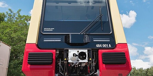 Frontal view of a 484 series S-Bahn First 484 series half train