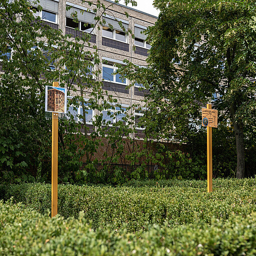 Bauplatz Insektenhotel Der Bauplatz für das Insektenhotel ist schon abgesteckt.