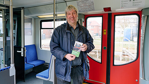 Sprecher Harald Voß hebt die Bedeutung des Workshops für die Fahrgastinformation hervor.