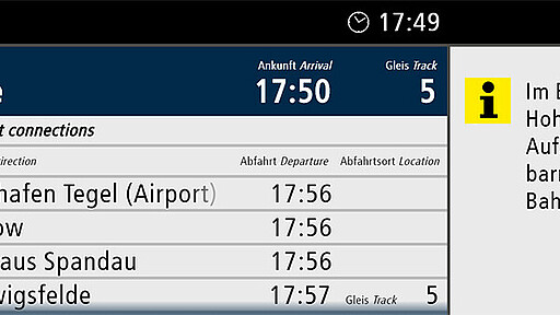 Beispiel einer RIS-Anzeige für die Baureihe 483/484