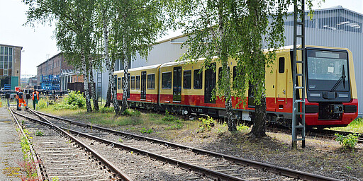 New S-Bahn Arrival at the Schöneweide workshop