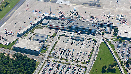 Aerial view from 2011