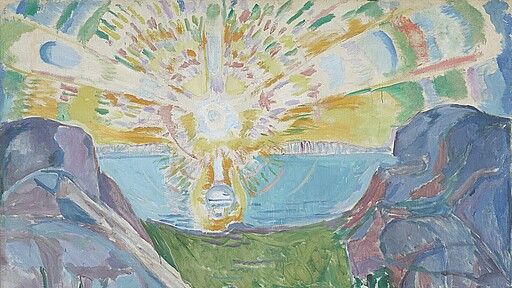 Munch. Lebenslandschaft; Solen Edvard Munch "Die Sonne", 1910–13, Munchmuseet, Oslo