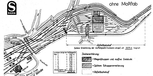 Bahnhof Wannsee Gleis- und Lageplan