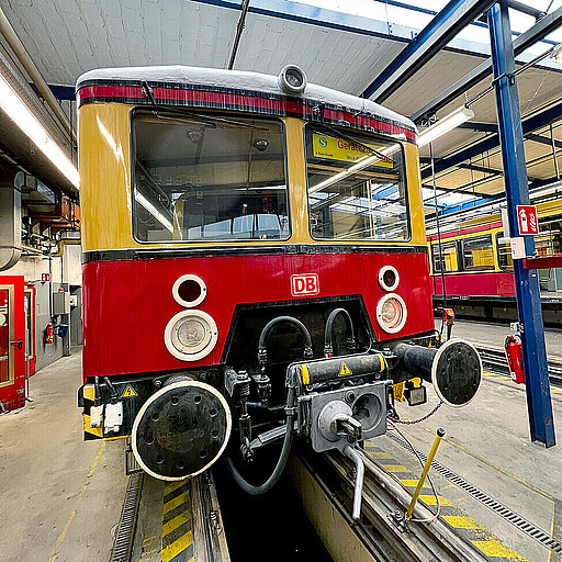 Oldie im Werk Der 95-Jahre alte Hilfsgerätezug war ein Highlight für die Besucher:innen.