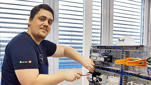 Ausbildung Jan-Markus Knoop freut sich über den Umzug in die neue Ausbildungsstätte.