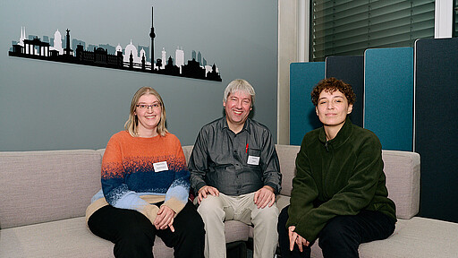 in starkes Team für den Beirat: Sprecher Harald Voß und seine Stellvertreterinnen Ramona Sahlmann und Chantal Klein.