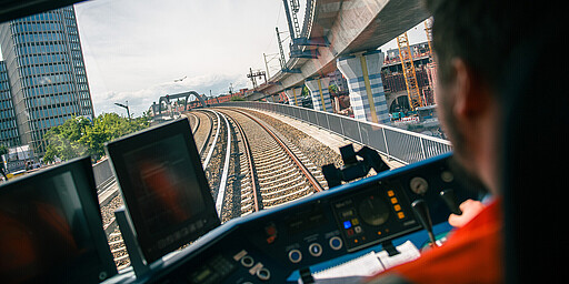 Blick aus dem Führerstand Blick aus dem Führerstand