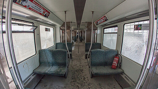 Vandalismus in S-Bahn