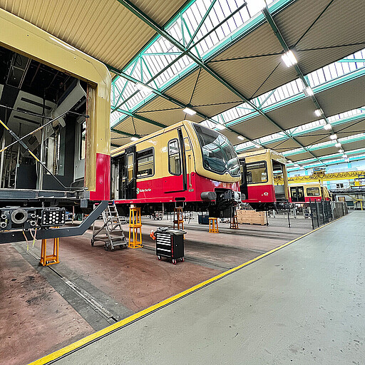 Bereit für die Instandhaltung Im Werk Schöneweide werden die Fahrzeuge der Berliner S-Bahn gewartet und technisch erneuert.
