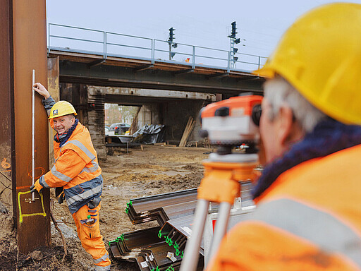 Baustellenbesuch Karow Brückenbau Nordkreuz - Karow