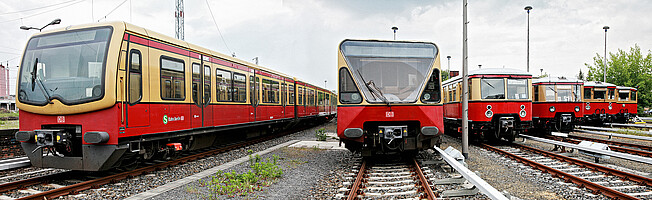 Sie prägen das Berliner Stadtbild - die rot-gelben Züge des Unternehmens