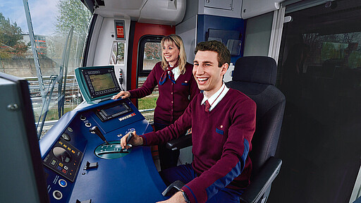 In Ausbildung Paul Heidekrüger lässt sich zum Triebfahrzeugführer ausbilden.