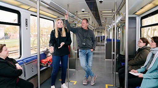 Auch vom Team der Bundespolizei gab es Sicherheitstipps.