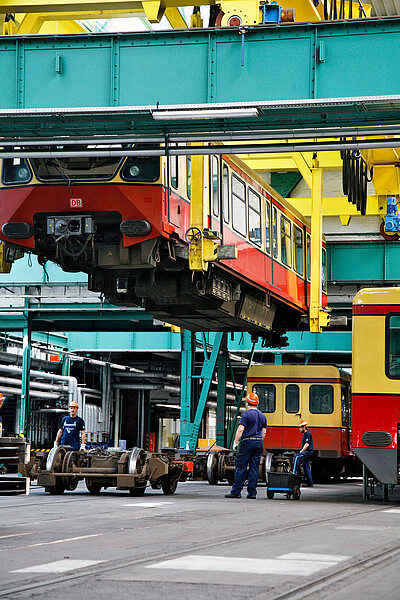 Zug am Krahn in der Werkstatt Schöneweide