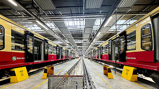 Das Werk in Friedrichsfelde ist eins von insgesamt sechs Instandhaltungswerken der S-Bahn Berlin.