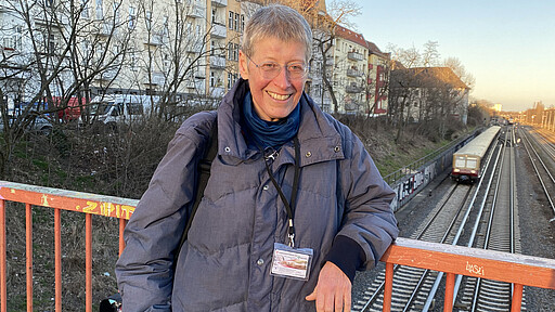 Verkehrserheberin Andrea Hessel im Interview Verkehrserheberin Andrea Hessel / aus Schmargendorf (Berlin)