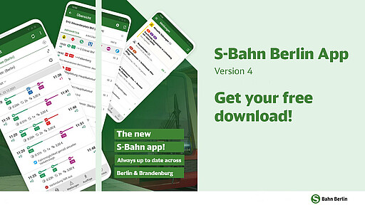 We've treated the S-Bahn Berlin app to a refresh: update to version 4 free of charge