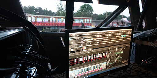 Blick auf dem Beamer-Turm Blick auf dem Beamer-Turm